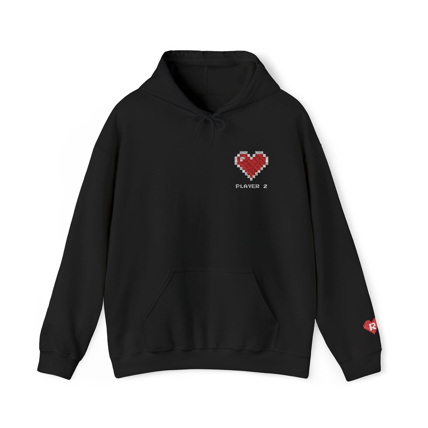 Player 1 & Player 2 Couples Embroidered Sweatshirts – Matching Gamer Love Hoodies