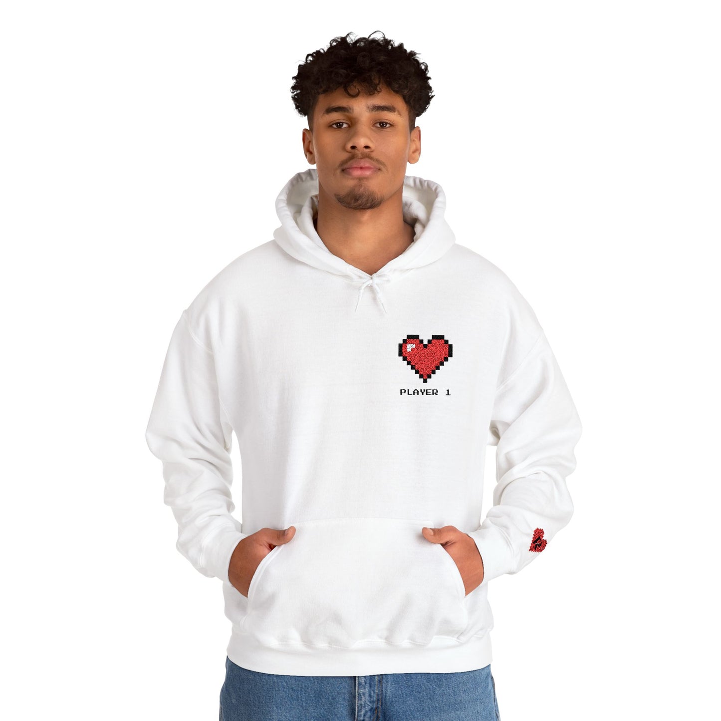 Player 1 & Player 2 Couples Embroidered Sweatshirts – Matching Gamer Love Hoodies