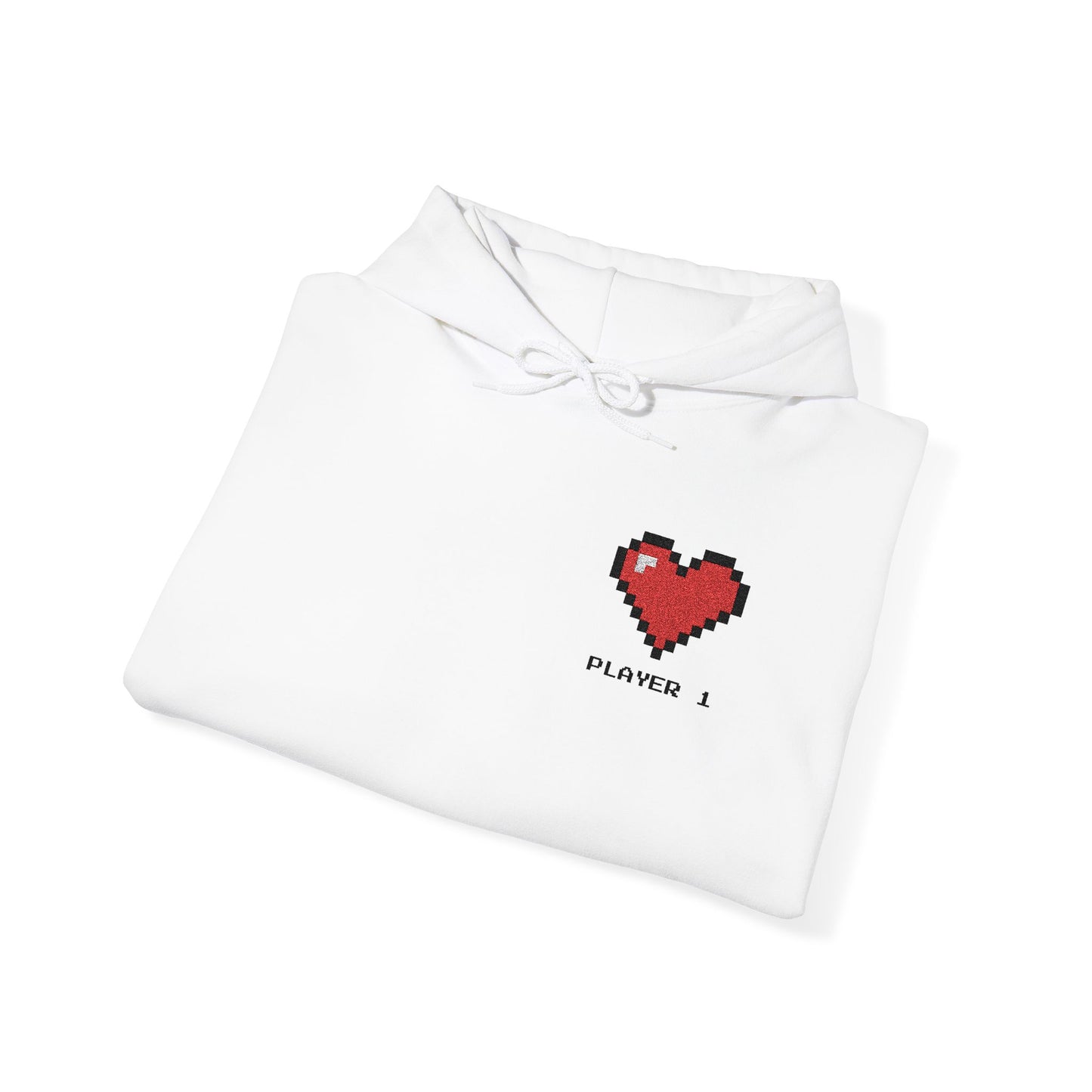 Player 1 & Player 2 Couples Embroidered Sweatshirts – Matching Gamer Love Hoodies