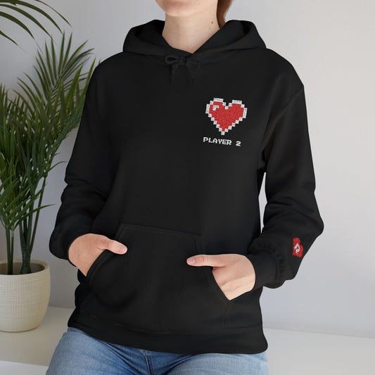 Player 1 & Player 2 Couples Embroidered Sweatshirts – Matching Gamer Love Hoodies
