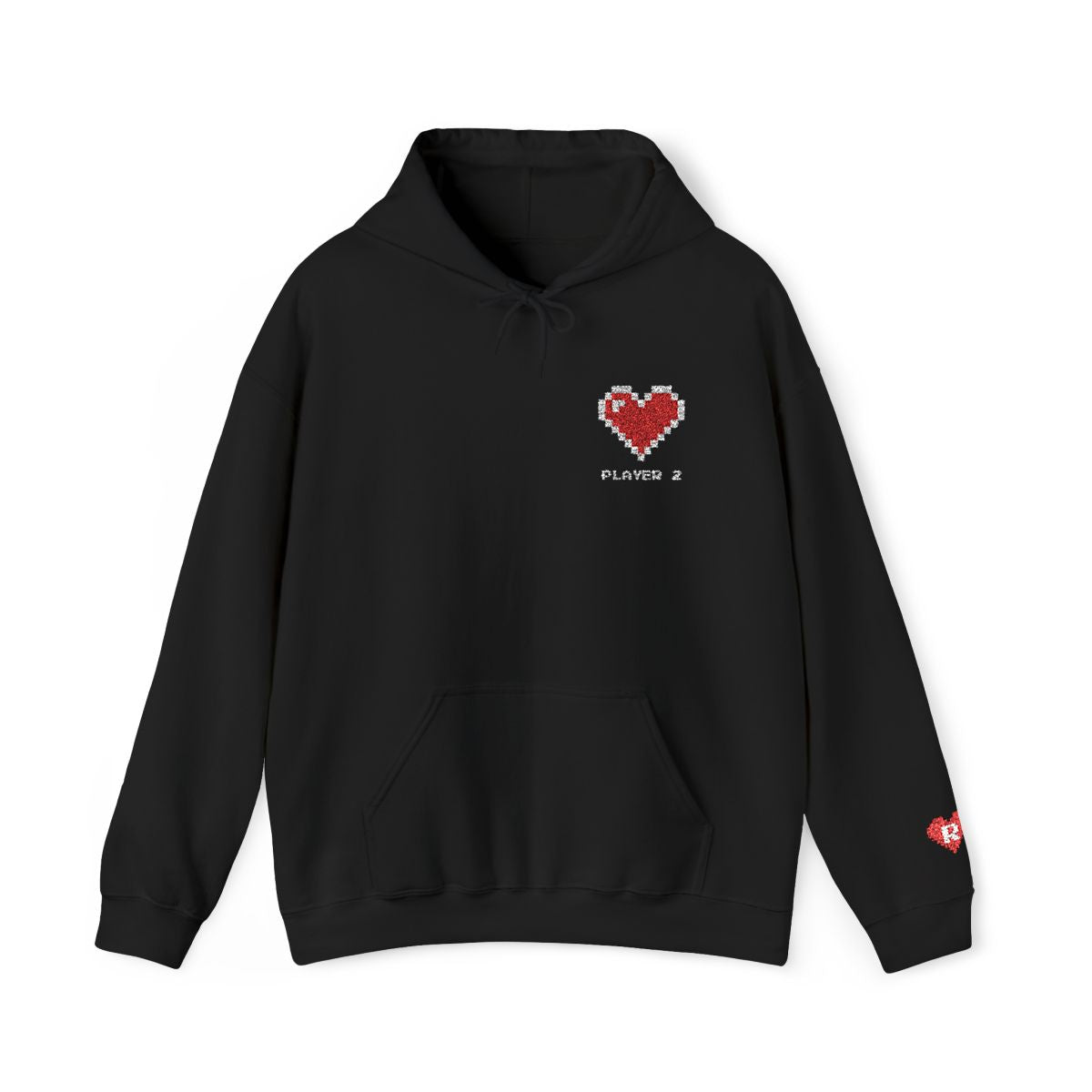 Player 1 & Player 2 Couples Embroidered Sweatshirts – Matching Gamer Love Hoodies
