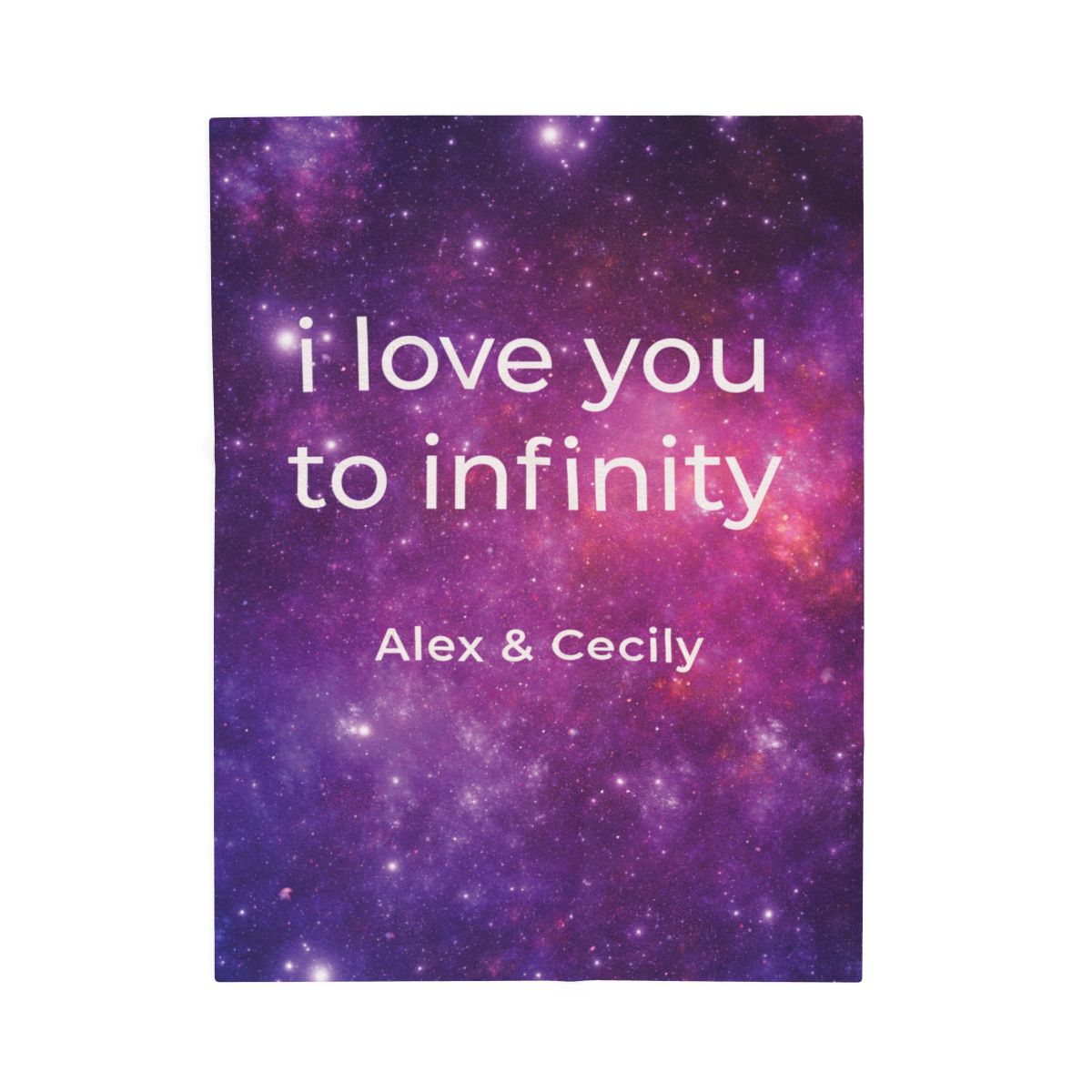 Personalized “I Love You to Infinity” Couples Blanket