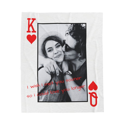 Couples Personalized Photo Blanket Romantic Love Gift