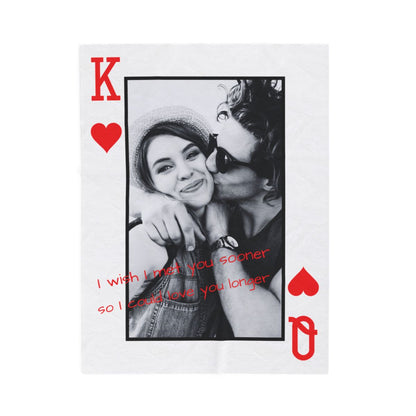 Couples Personalized Photo Blanket Romantic Love Gift