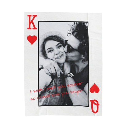 Couples Personalized Photo Blanket Romantic Love Gift
